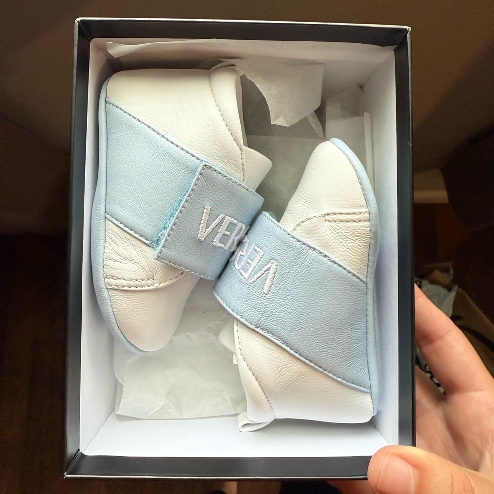 Versace Baby Blue and White Walker Shoes